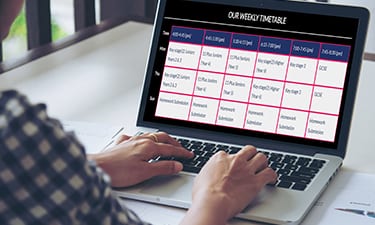 a-proper-time-table english tuition london, english tutors london, english tutoring london, online english tuition london, online english tutors